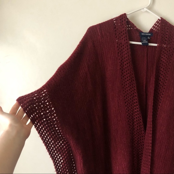Max Edition Knit Poncho Sweater - Picture 2 of 6